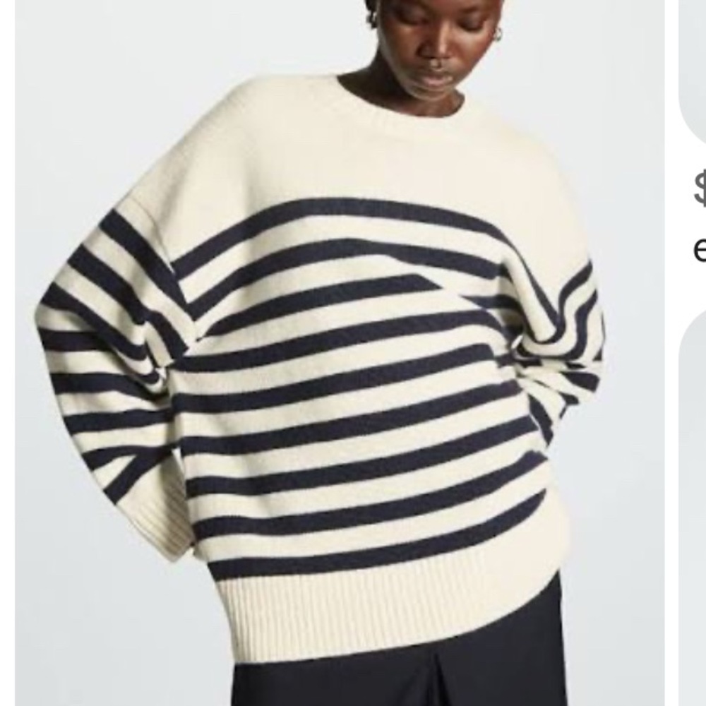 COS Wool Sweater - Black and White